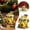 Yellow-4, variant on LED Lighted Resin Christmas Village Houses 12.5X8.5X7cm Tabletop Figurines, Light Up Winter Village Decor for Home Shelf Cabinet Table Christmas Scene