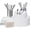 Silver-225pcs, variant on DQQKMM 175Pcs Gold Dinnerware Set for 25 Guests, for 25 Guests, 50 Plates, 75 Silverware, 25 Napkins, 25 Cups