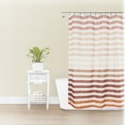 Splash Home Terra Fabric Shower Curtain 70"x72"-Blush