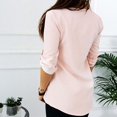 thumbnail image 2 of Womens Summer Tops Ladies Zip Tee Shirt Chiffon Blouse Sweatshirt Plus SizeL, 2 of 3