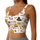 thumbnail image 2 of Fotbe Thanksgiving Sujetador Deportivo Largo sin Aros para Mujer con Almohadillas y Soporte Medio, Transpirable y Absorbente, Camiseta Tipo Chaleco o Tank Top-Large, 2 of 8