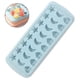 thumbnail image 2 of Molde para cubitos de hielo de gel de sílice con forma de estrella, luna y corazón de 24 cavidades (azul cielo), 2 of 6