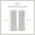 Exclusive Home Curtains Ironwork Sateen Woven Room Darkening Blackout