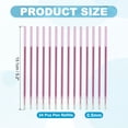 thumbnail image 2 of 24 Pcs Erasable Gel Pens Refills, 0.5mm Heat Erasable Pens Refills for Fabric Disappearing Ink Fabric Marking Pen for Sewing Quilting Writing, Purple Ink, 2 of 6