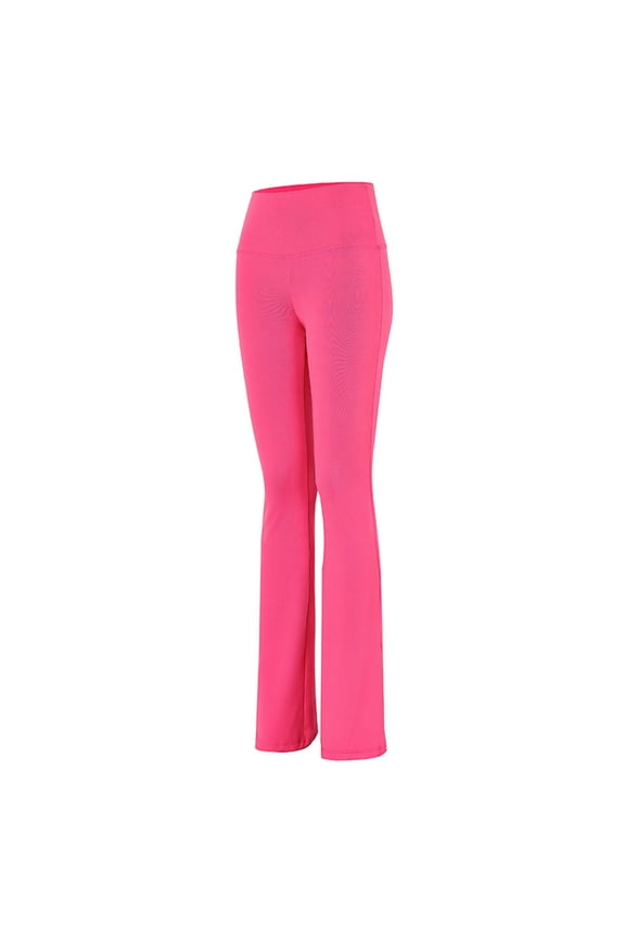 Women's Pants Curvy Solid Color Trousers High Elastic High Waist Flared Pants Thin Yoga Pants Physical Fitness Pants Legging