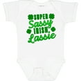 thumbnail image 3 of Inktastic Super Sassy Irish Lassy with Green 4 Leaf Clovers Boys or Girls Baby Bodysuit, 3 of 5