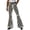 White1, variant on VeFlora Mens Bell Bottoms, Cheetah Print Bell Pants for men, 60s 70s Disco Outfits for Men Vintage Flared Jeans(Gold/S)