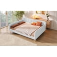 thumbnail image 4 of Queen Size Upholstered Daybed with 4 Support Legs, Beige, 4 of 5