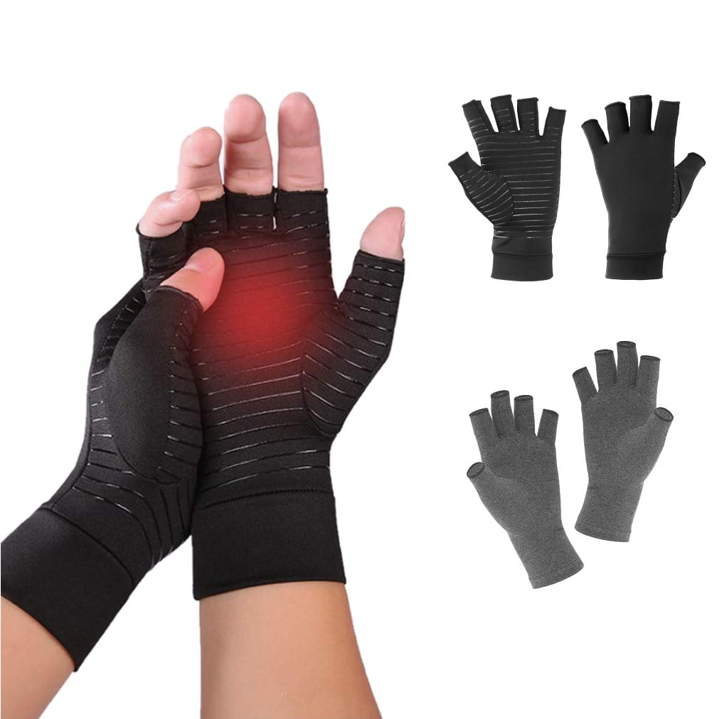 Aptoco Compression Arthritis Gloves for Women Men Copper Gloves for