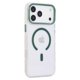 thumbnail image 3 of For iPhone 17 Pro Max Case Compatible with MagSafe PC + TPU Clear Phone Cover with Diamond Texture L, 3 of 4