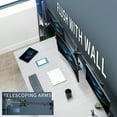 thumbnail image 4 of VIVO Telescoping Triple Computer Monitor Desk Mount, Heavy Duty Stand, 4 of 8