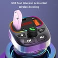 thumbnail image 4 of DPTALR MP3 Player Can Be Inserted Into USB Flash Drive Memory Card QC3.0 Fast Charging Voltage Monitoring Cool Lighting Universal Car Bluetooth For Car Models, 4 of 8