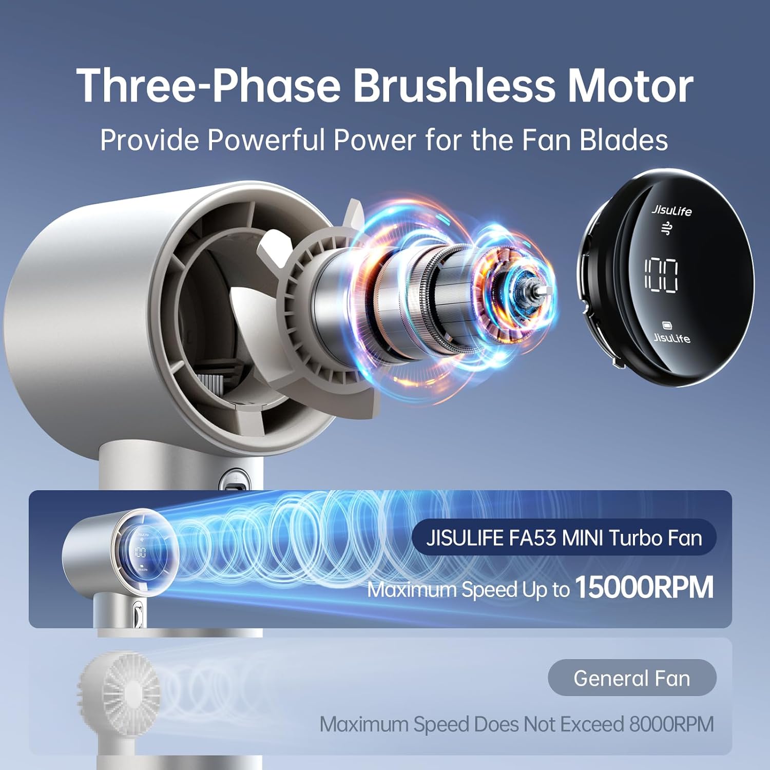 Jisulife Handheld Fan Pro1 S Light Brown