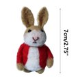 thumbnail image 3 of Penkiiy Wool Felted Bunny Easter Decorations, Handmade Wool Felt Bunny Ornaments Easter Rabbit Ornament Cute Handcraft Felted for Spring Easter Decor Gifts, 3 of 6