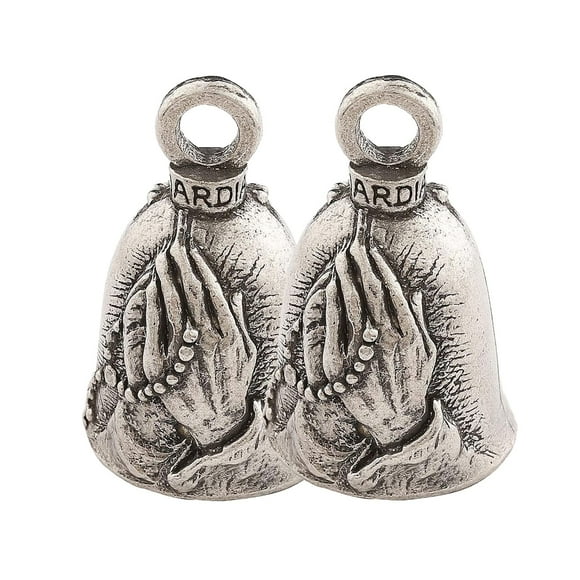 Guardian Praying Hands with Rosary and Holy Cross Motorcycle Biker Luck Gremlin Riding Bell (2)
