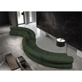 thumbnail image 2 of Meridian Furniture Bale 280" Green Chenille Fabric 6 pc. Modular Sectional, 2 of 12