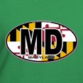 thumbnail image 3 of CafePress - Maryland MD Oval (W/Flag) Women's V Neck Dark T Sh - Women's V-Neck Dark T-Shirt, 3 of 4