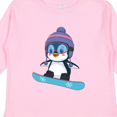 thumbnail image 4 of Inktastic Snowboard Penguin Boys or Girls Long Sleeve Toddler T-Shirt, 4 of 5
