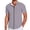 Grey, variant on Mens Polos Shirt Short Sleeve Zipper Tees Shirt Slim Fit Black Work Shirts for Man