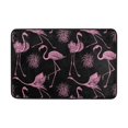 thumbnail image 1 of EREHome Outdoor Background With Pink Flamingos Washable Doormat 23.6x15.7 inches, 1 of 2