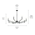 thumbnail image 5 of 52697BK Kichler Lighting Malene - 8 Light Chandelier-25 Inches Tall and 52 Inches Wide-Black Finish, 5 of 7