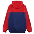 thumbnail image 2 of Lu's Chic Men's Hooded Windbreaker Jacket Lightweight Loose Fit Windproof Water Resistant Unlined Outdoor Light Rain Jacket Red 40, 2 of 5