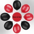 thumbnail image 3 of Globos de látex YMSZ rojos y negros de 12 pulgadas para decoración de fiestas, 3 of 7