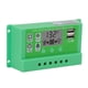 thumbnail image 2 of Controlador de carga solar PWM verde Pantalla grande LCD Controlador solar fotovoltaico PV 12 V 24 V 20 A, 2 of 10