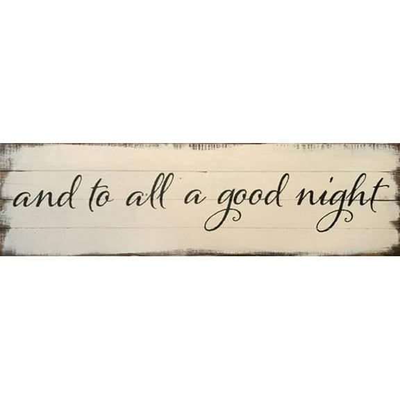 Retro Metal Tin Sign Sweet and to All A Good Night Sign Funny Home Cave Garage bar Wall Decoration Vintage Metal Sign 4"x16"