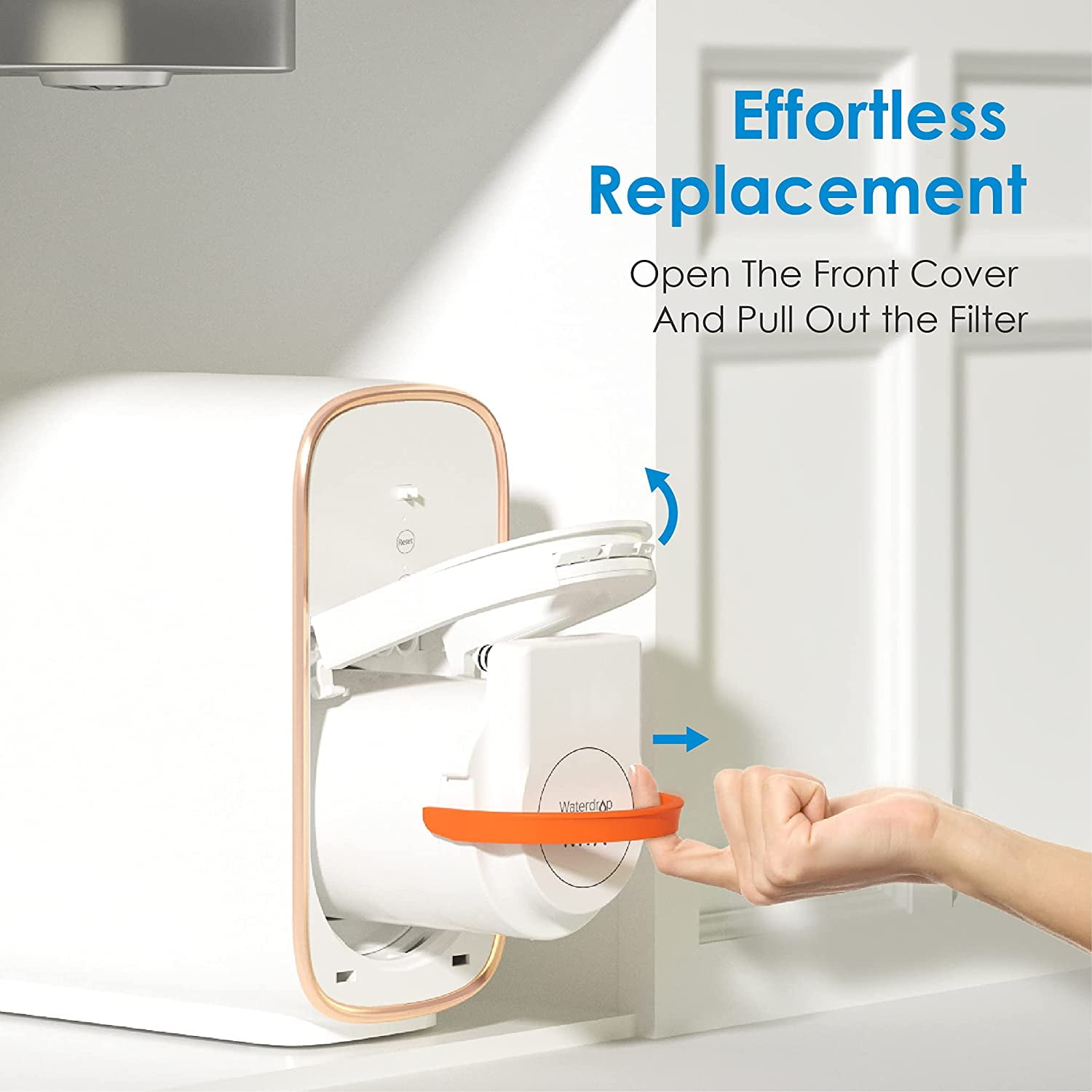 Waterdrop WD-D4RF Filter, Replacement for WD-D4-W Reverse Osmosis System, 1-year Lifetime