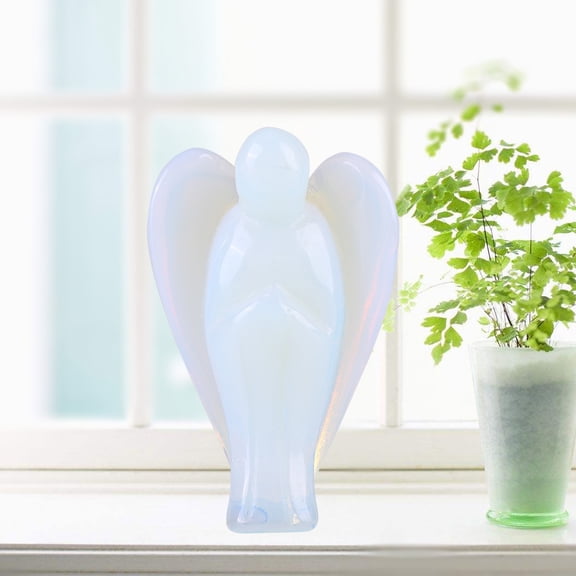 Crystal Angel Figurine, Opalite Angel Crystal, Angle Figurine, Opal Angel Figurine