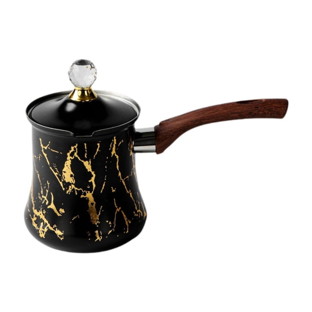 Cafetera turca de acero inoxidable con boquilla antiderrames para cocina casera 750 ml