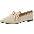 thumbnail image 2 of CHWshoes 2026 Women Fashionable Casual Mesh Breathable Shoes with Color Matching Bow Beige Size 39, 2 of 6