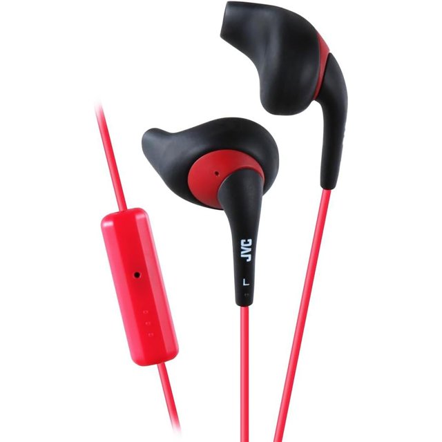 JVC - Gumy Sport In-Ear Headphones with Integrated Microphone and Remote Control, Black