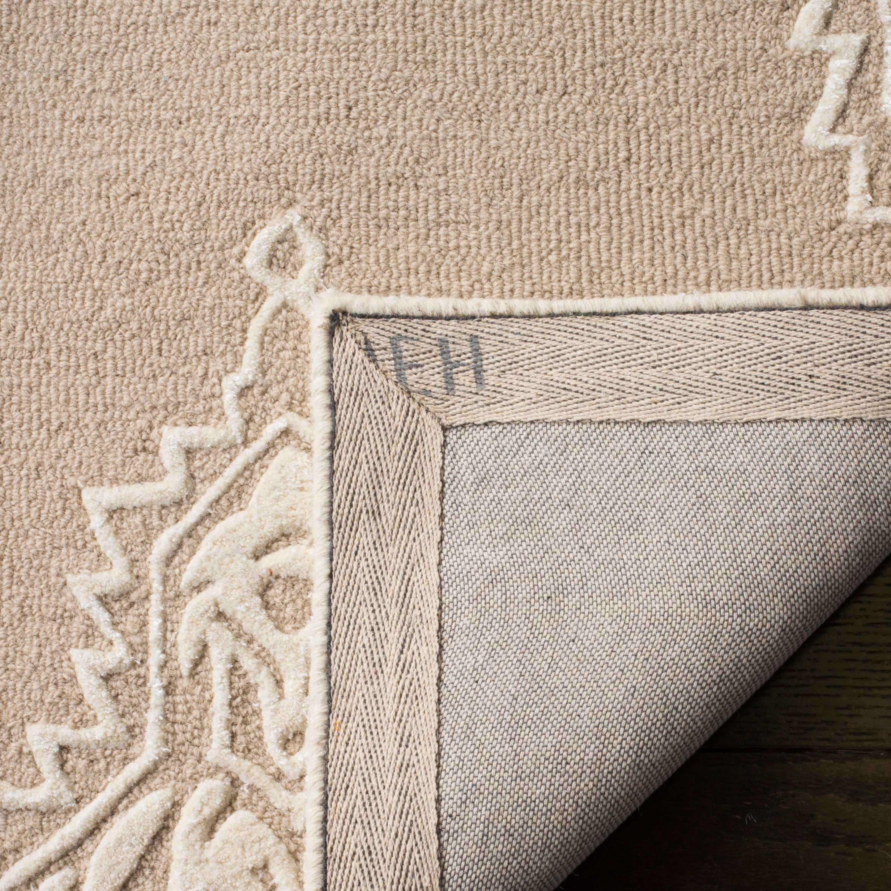 SAFAVIEH Manchester Naomh Medallion Striped Area Rug, Beige/Ivory, 8' x 10'
