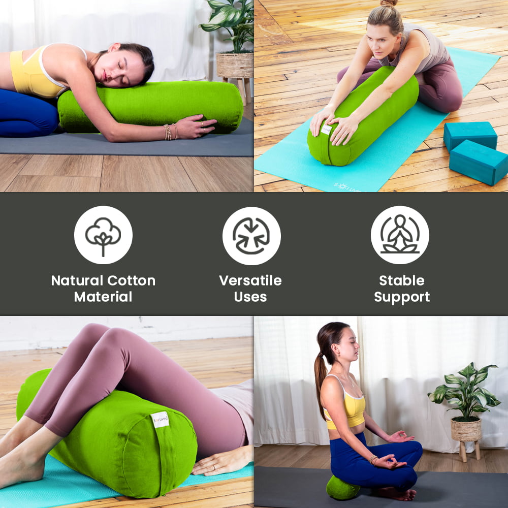 zmaishi Yoga Bolster Pillow for Meditation and Support