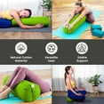 thumbnail image 3 of Sol Living Yoga Bolster Pillow Cotton Meditation Cushion Meditation Accessories for Restorative Yoga Meditation Pillow Cylindrical Yoga Pillow Firm Body Pillow Bolster Pillow for Legs Removable Cover, 3 of 6