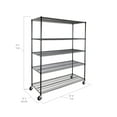 thumbnail image 6 of Seville Classics UltraDurable® 5-Tier NSF Steel Wire Shelving, 60" W x 24" D, Black, 6 of 10