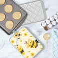thumbnail image 5 of Pot Holders Set of 2 Heat Resistant 338℉ Kitchen Oven Gloves Potholder Cooking Baking Microwave Mitts Cute Bees and Daisy, 5 of 7