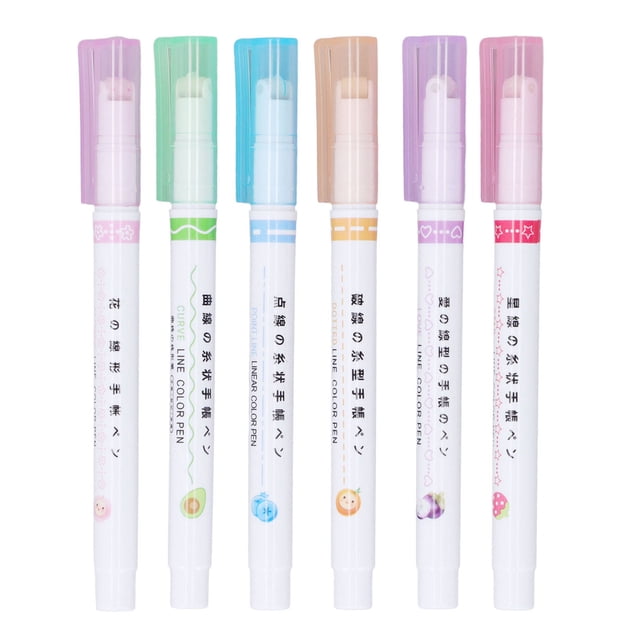 Doodle Markers,Outline Markers 6 Colors Markers Markers Set Built for Precision