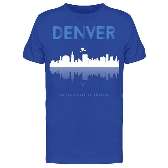 Denver Usa Skyline T-Shirt Men -Image by Shutterstock, Male x-Large