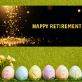thumbnail image 6 of Black Background Happy Retirement Banner with Golden Stars and Sparkles Party Decorations Photography Props Backdrop for Retirement Parties Celebrations Gatherings Events, 6 of 7