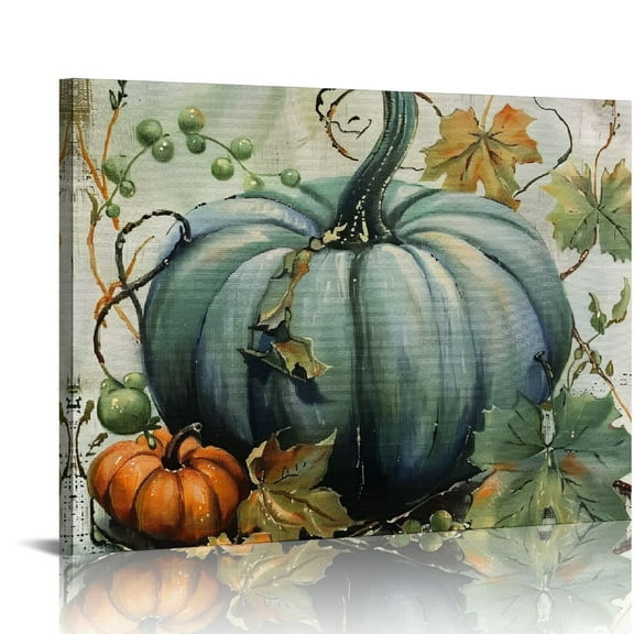 pumpkin leaves vines Canvas Art Modern Canvas Prints Living Room Bedroom Home Office Wall Decor Canvas Prints Wall Art