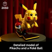 LEGO Pokémon Pikachu and Poké Ball - Collectible Building Sets for Adults, Ages 18+ Pokémon Figure for Display - Desk, Shelf or Office Decor - Gift for Men & Women - 72152
