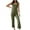 casual Army Green jumpsuits, variant on HAPIMO Sales Women One-Piece Jumpsuits Overalls Pocket Denim Jeans Bib Trousers Long Pants Dungarees with Drawstring Blue L