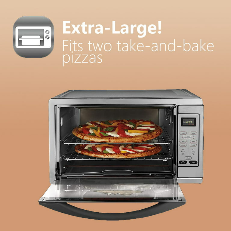7-in-1 Large Countertop Convection Toaster Oven for Pizza Bake Broil  Defrost Toast Warm (18-Slice) 