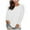 White, variant on Women's Fashion Solid Loose Long Sleeve T-shirt Pullover Skirts for Women White M