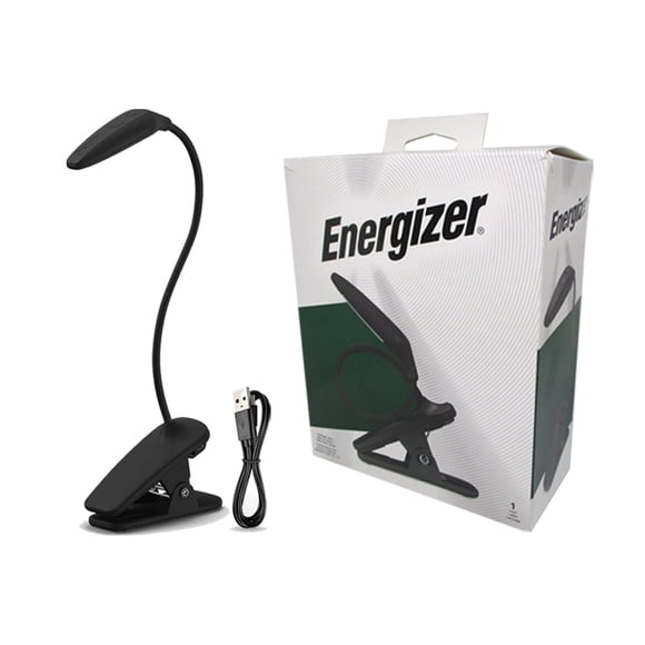 Energizer Lampe de Lecture à DEL Rechargeable, Lampe de Lecture à Pince avec Modes d'Éclairage Réglables, Noir