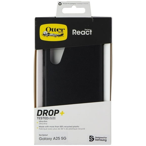 OtterBox React Series Case for Samsung Galaxy A25 5G - Black
