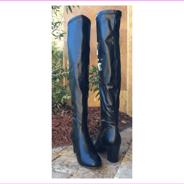 Kenneth Cole Women s Free Love Tall Thigh High Boot Black Size 8 Med